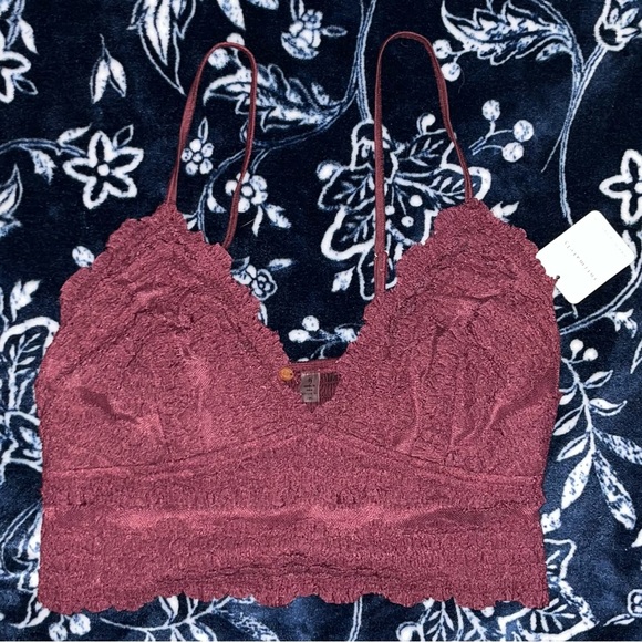NWT! Free People One Amina Bralette in ACAI - Picture 5 of 6